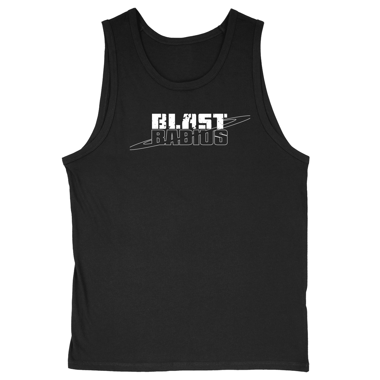 Soft Style Unisex Tank Top - Black - front***Black|||Soft Style Unisex Tank Top