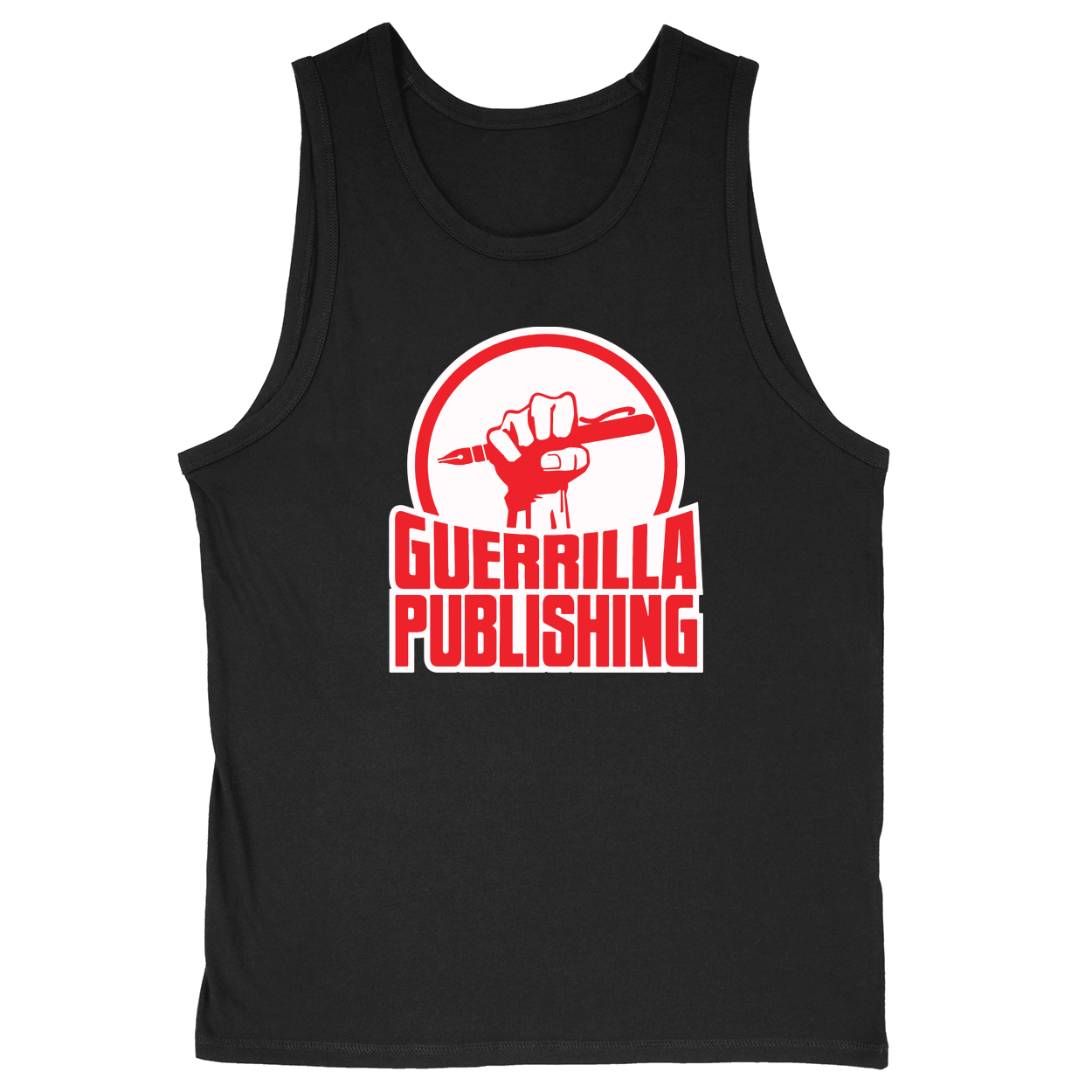 Soft Style Unisex Tank Top - Black - front