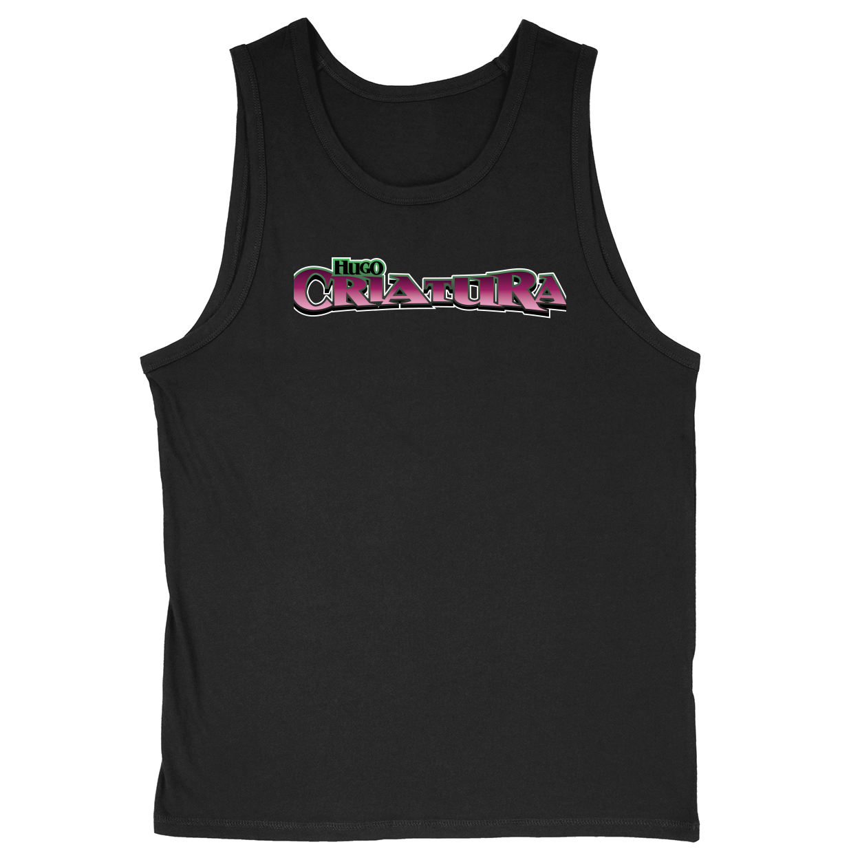 Soft Style Unisex Tank Top - Black - front***Black|||Soft Style Unisex Tank Top