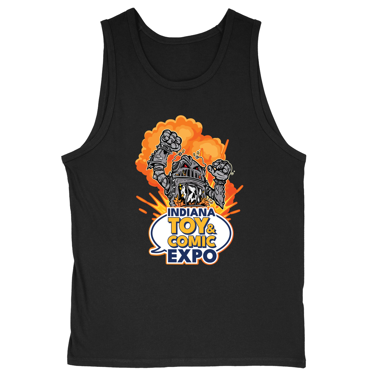 Soft Style Unisex Tank Top - Black - front***Black|||Soft Style Unisex Tank Top
