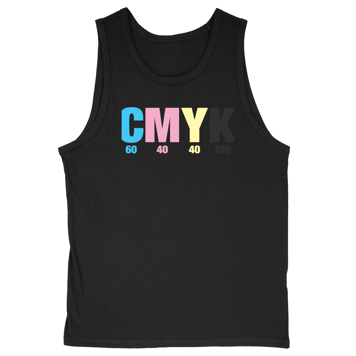 Soft Style Unisex Tank Top - Black - front***Black|||Soft Style Unisex Tank Top