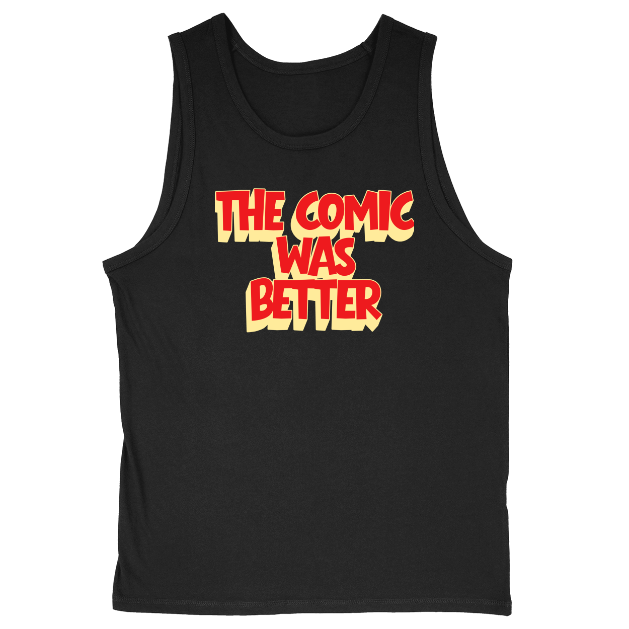 Soft Style Unisex Tank Top - Black - front