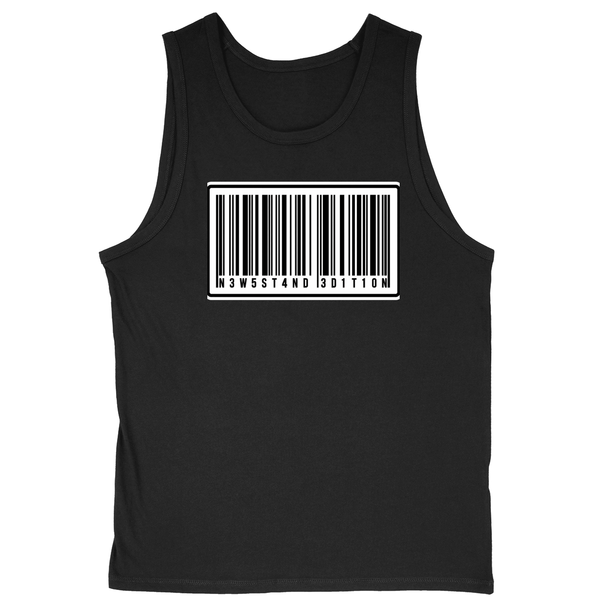 Soft Style Unisex Tank Top - Black - front***Black|||Soft Style Unisex Tank Top