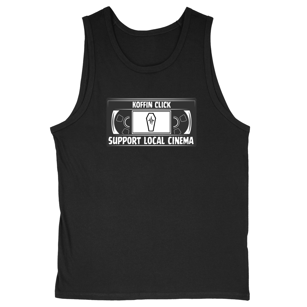 Soft Style Unisex Tank Top - Black - front