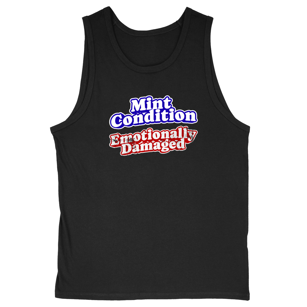Soft Style Unisex Tank Top - Black - front