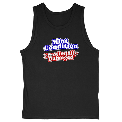 Soft Style Unisex Tank Top - Black - front