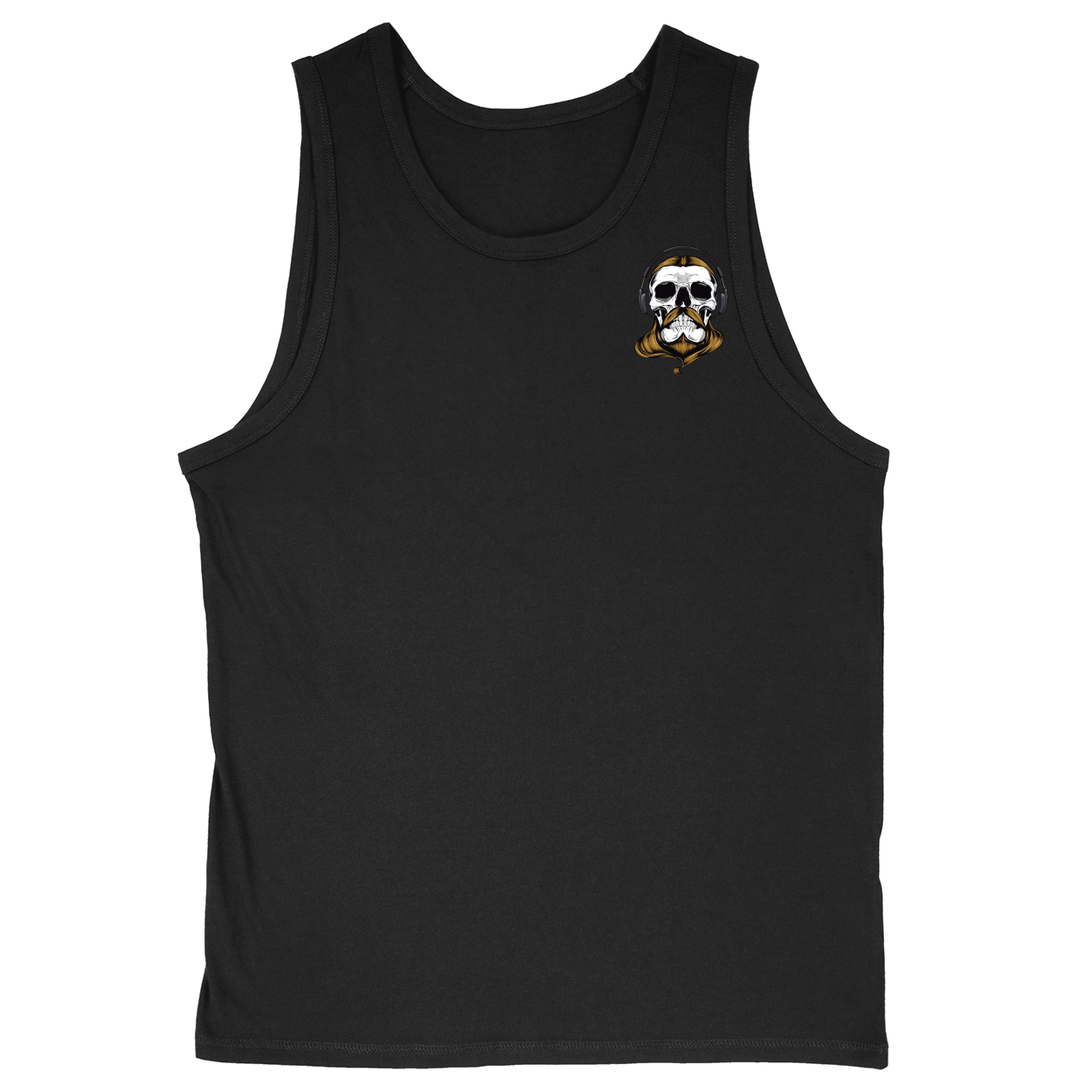 Soft Style Unisex Tank Top - Black - front***Black|||Soft Style Unisex Tank Top
