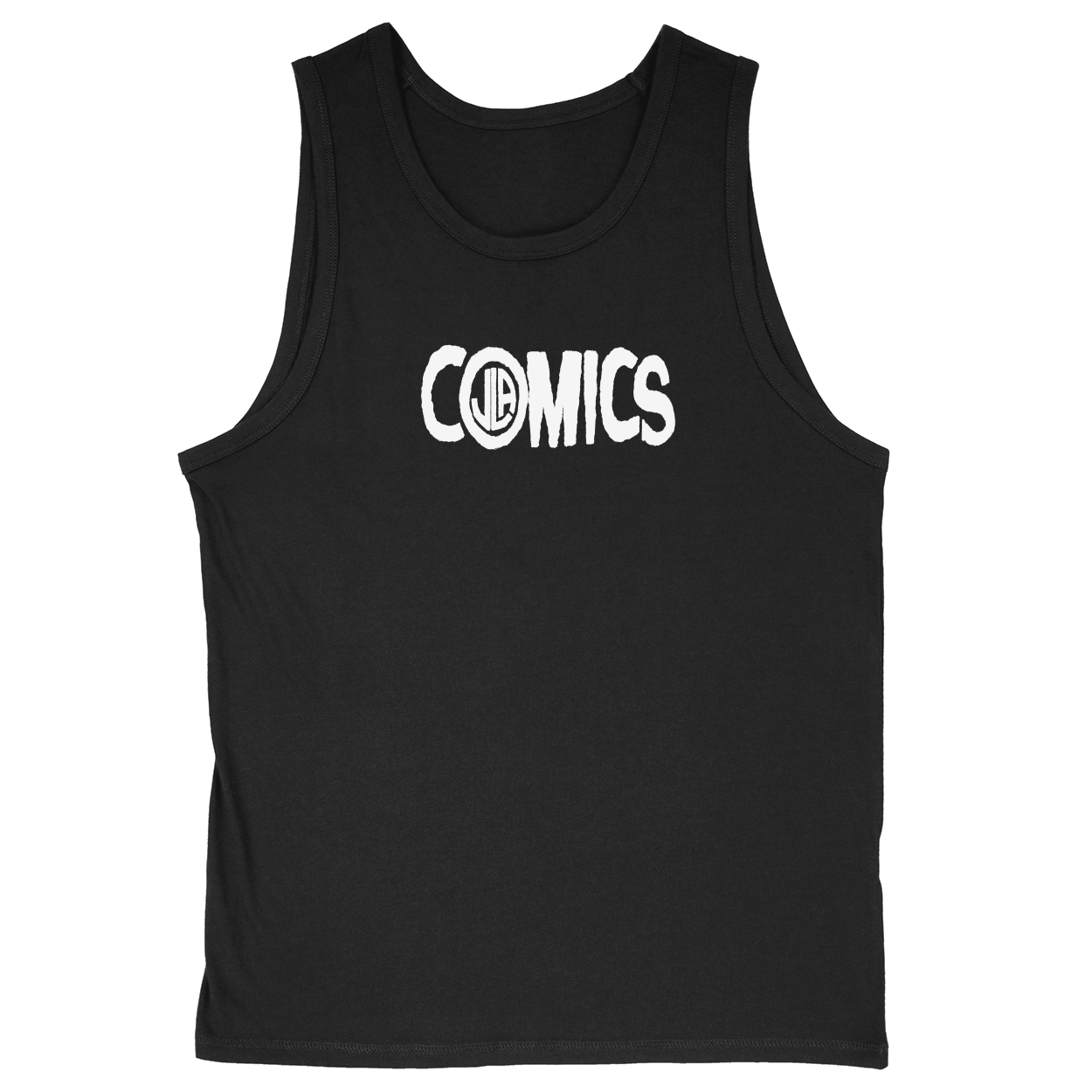 Soft Style Unisex Tank Top - Black - front