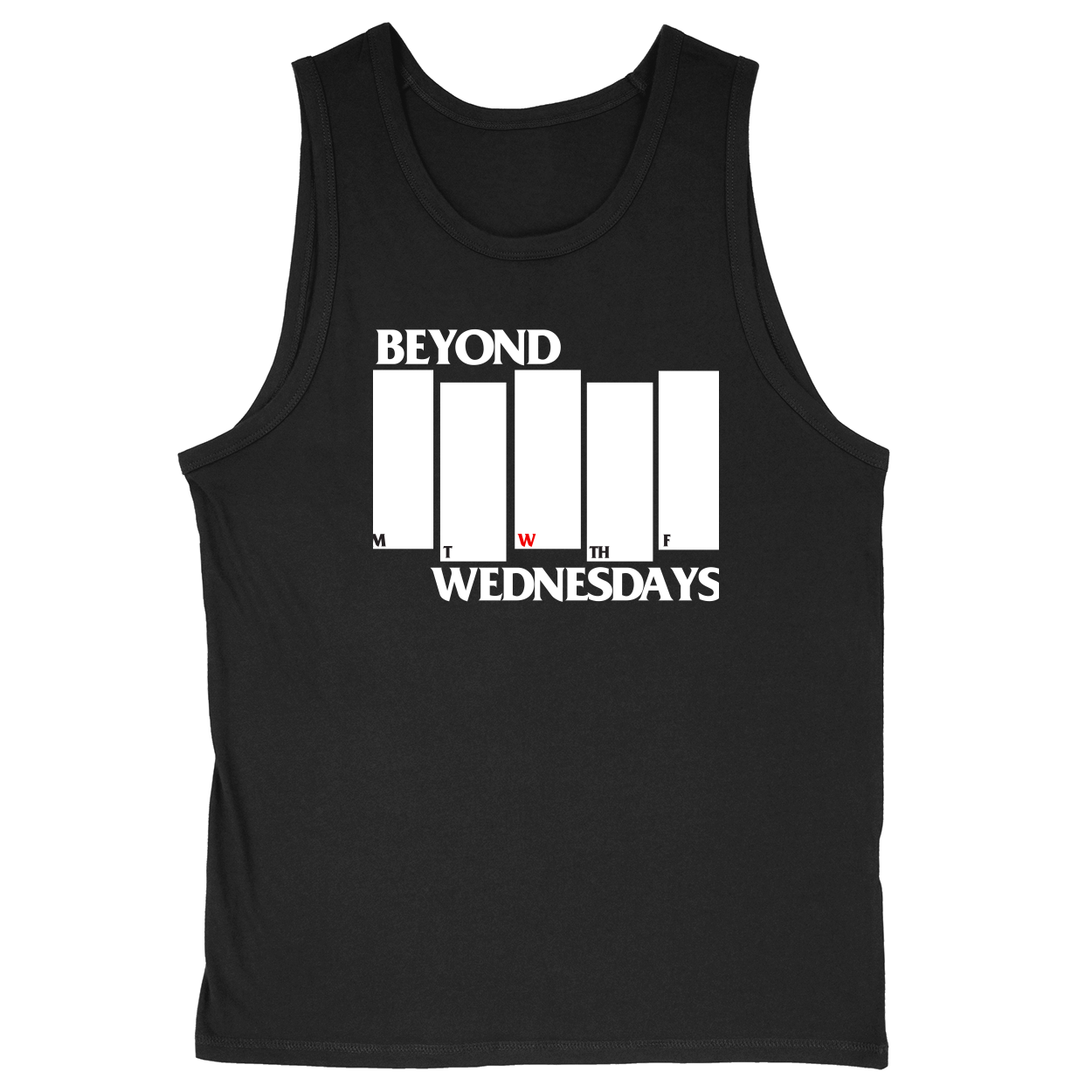 Soft Style Unisex Tank Top - Black - front