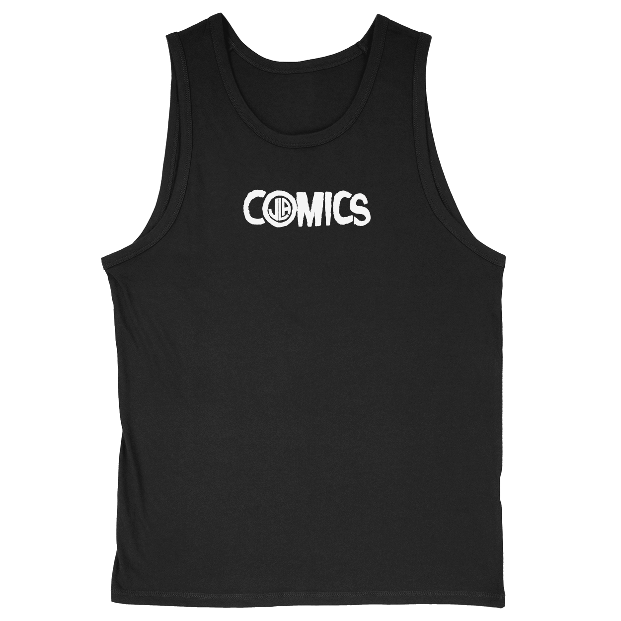 Soft Style Unisex Tank Top - Black - front***Black|||Soft Style Unisex Tank Top