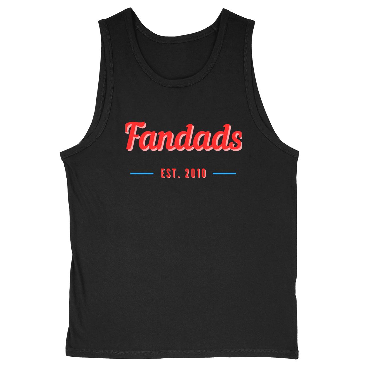 Soft Style Unisex Tank Top - Black - front