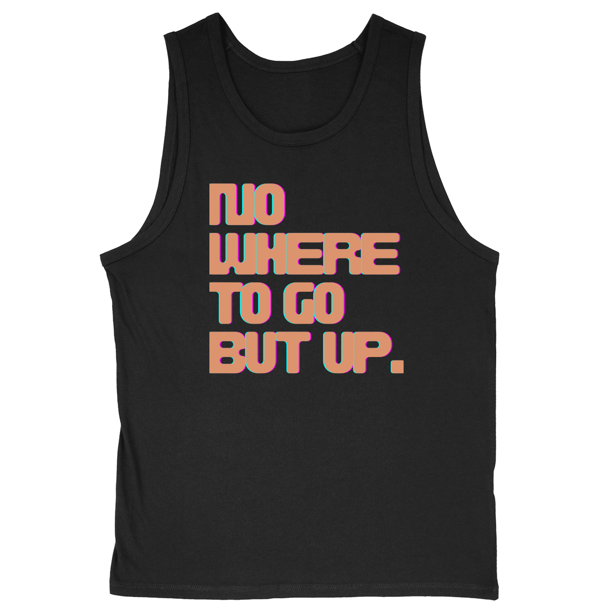 Soft Style Unisex Tank Top - Black - front***Black|||Soft Style Unisex Tank Top