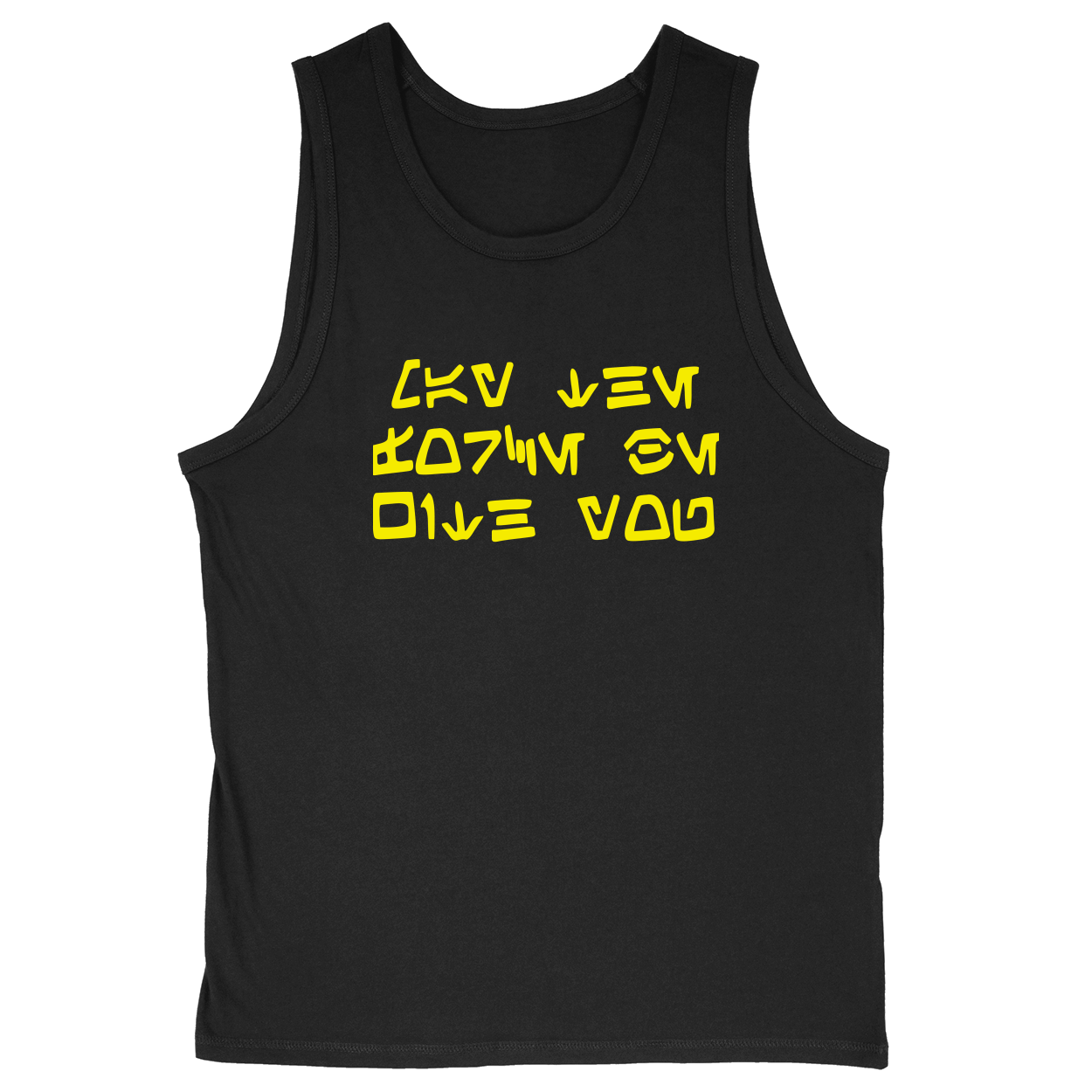 Soft Style Unisex Tank Top - Black - front