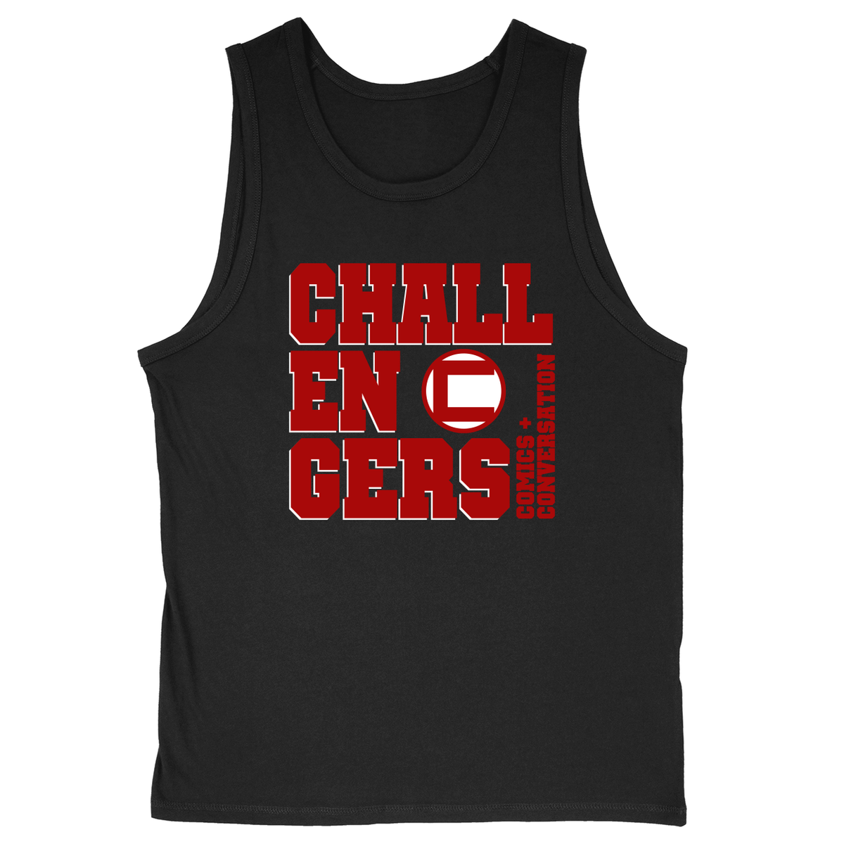 Soft Style Unisex Tank Top - Black - front