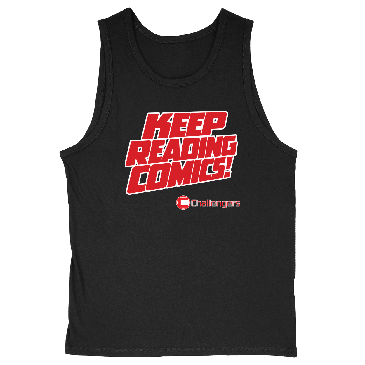 Soft Style Unisex Tank Top - Black - front***Black|||Soft Style Unisex Tank Top
