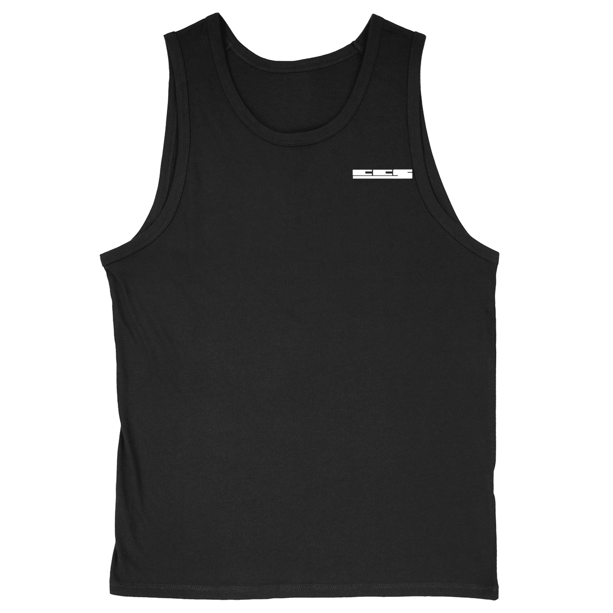Soft Style Unisex Tank Top - Black - front***Black|||Soft Style Unisex Tank Top