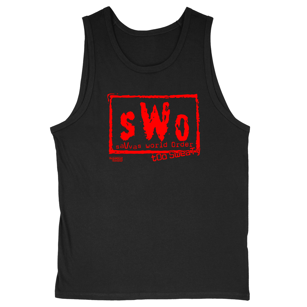 Soft Style Unisex Tank Top - Black - front