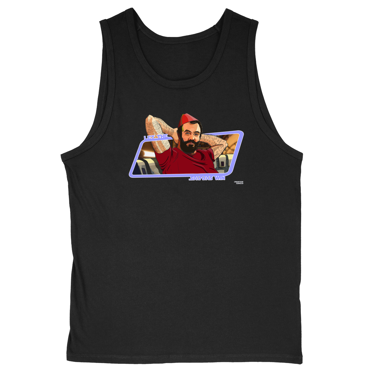 Soft Style Unisex Tank Top - Black - front***Black|||Soft Style Unisex Tank Top
