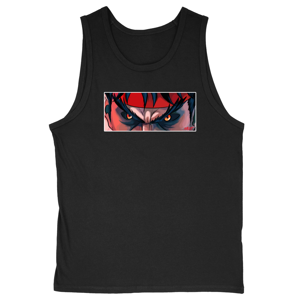 Soft Style Unisex Tank Top - Black - front***Black|||Soft Style Unisex Tank Top
