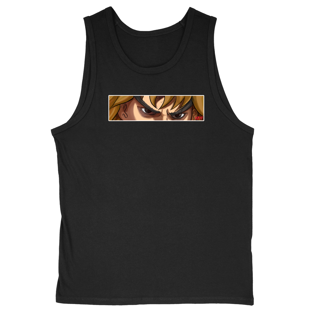 Soft Style Unisex Tank Top - Black - front***Black|||Soft Style Unisex Tank Top