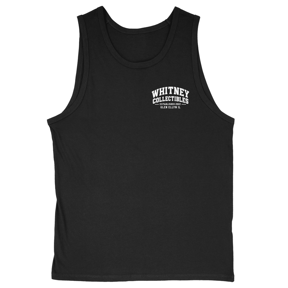 Soft Style Unisex Tank Top - Black - front***Black|||Soft Style Unisex Tank Top