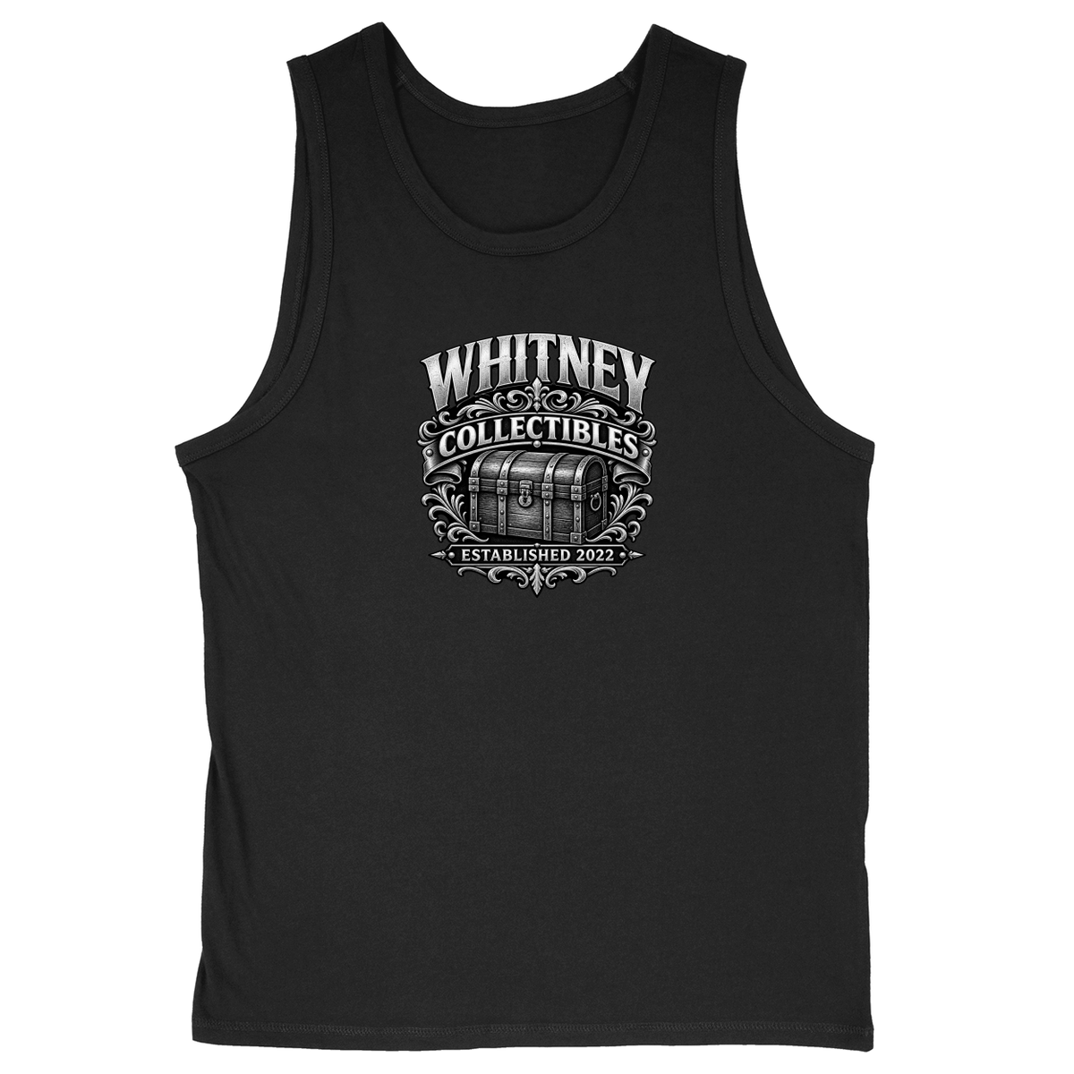 Soft Style Unisex Tank Top - Black - front***Black|||Soft Style Unisex Tank Top