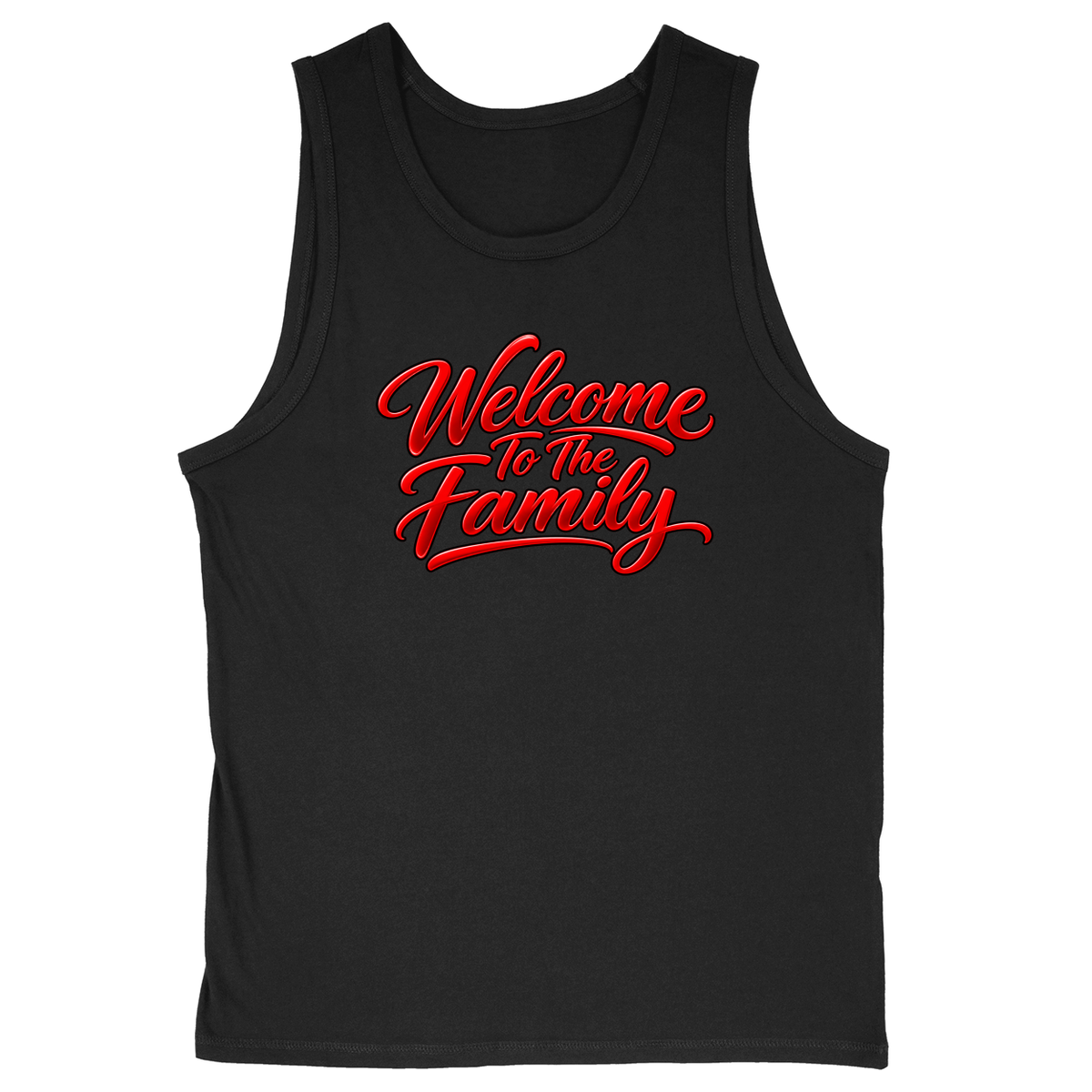 Soft Style Unisex Tank Top - Black - front***Black|||Soft Style Unisex Tank Top