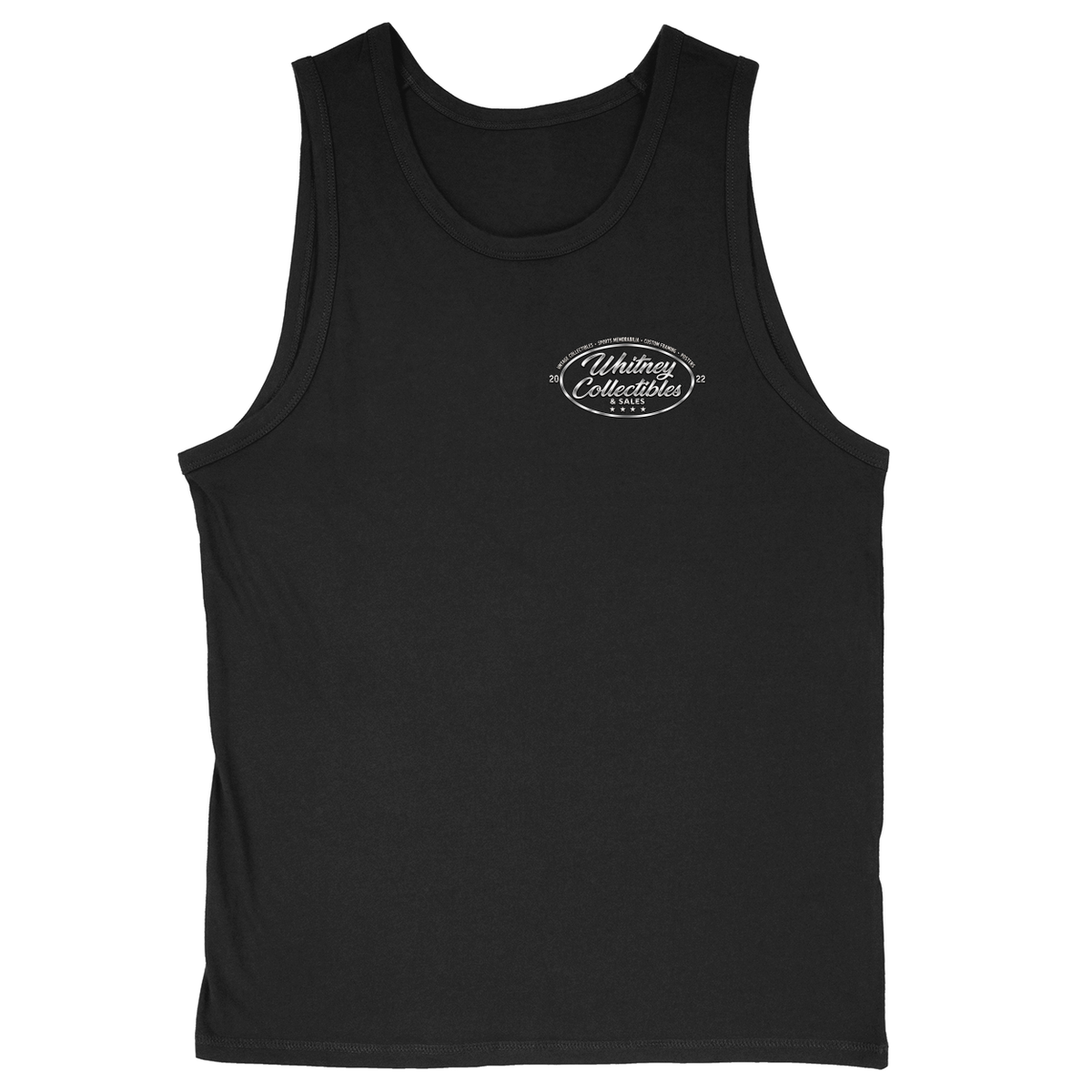 Soft Style Unisex Tank Top - Black - front