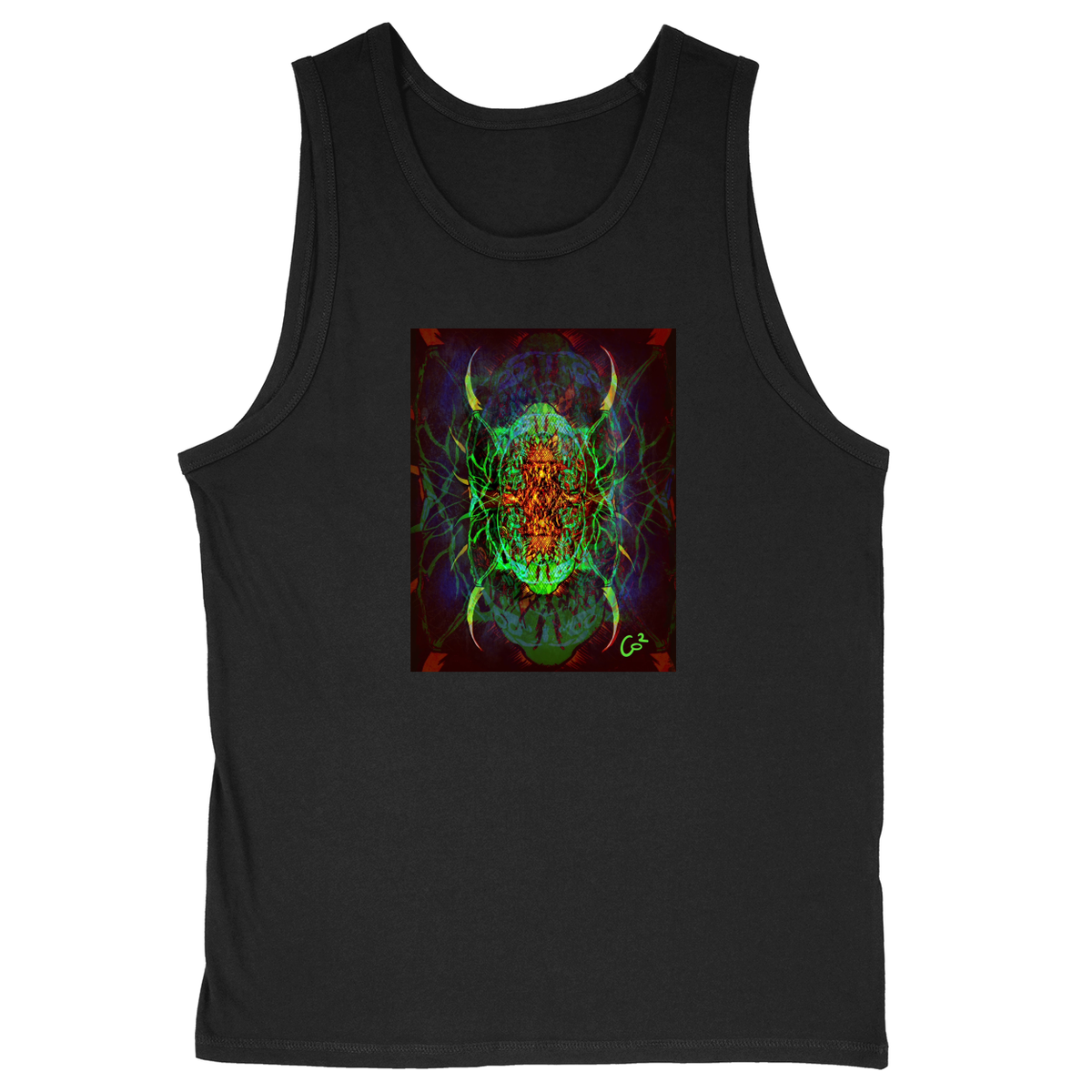 Soft Style Unisex Tank Top - Black - front***Black|||Soft Style Unisex Tank Top