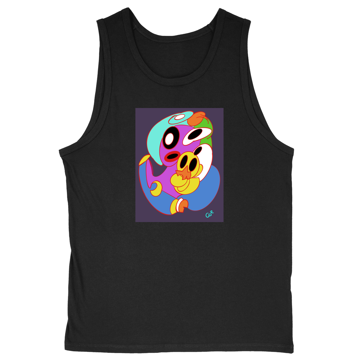 Soft Style Unisex Tank Top - Black - front