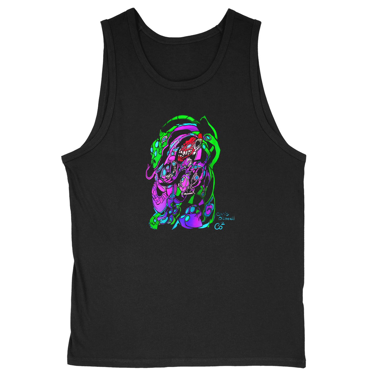 Soft Style Unisex Tank Top - Black - front