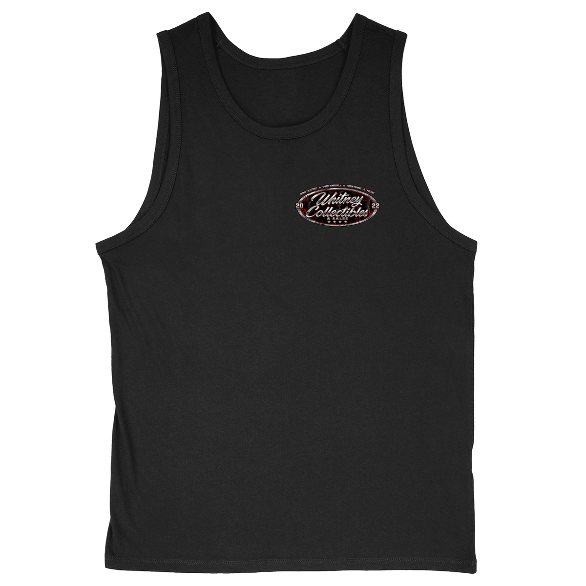 Soft Style Unisex Tank Top - Black - front***Black|||Soft Style Unisex Tank Top
