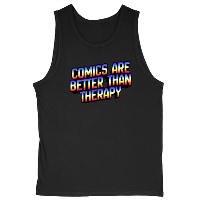 Soft Style Unisex Tank Top - Black - front