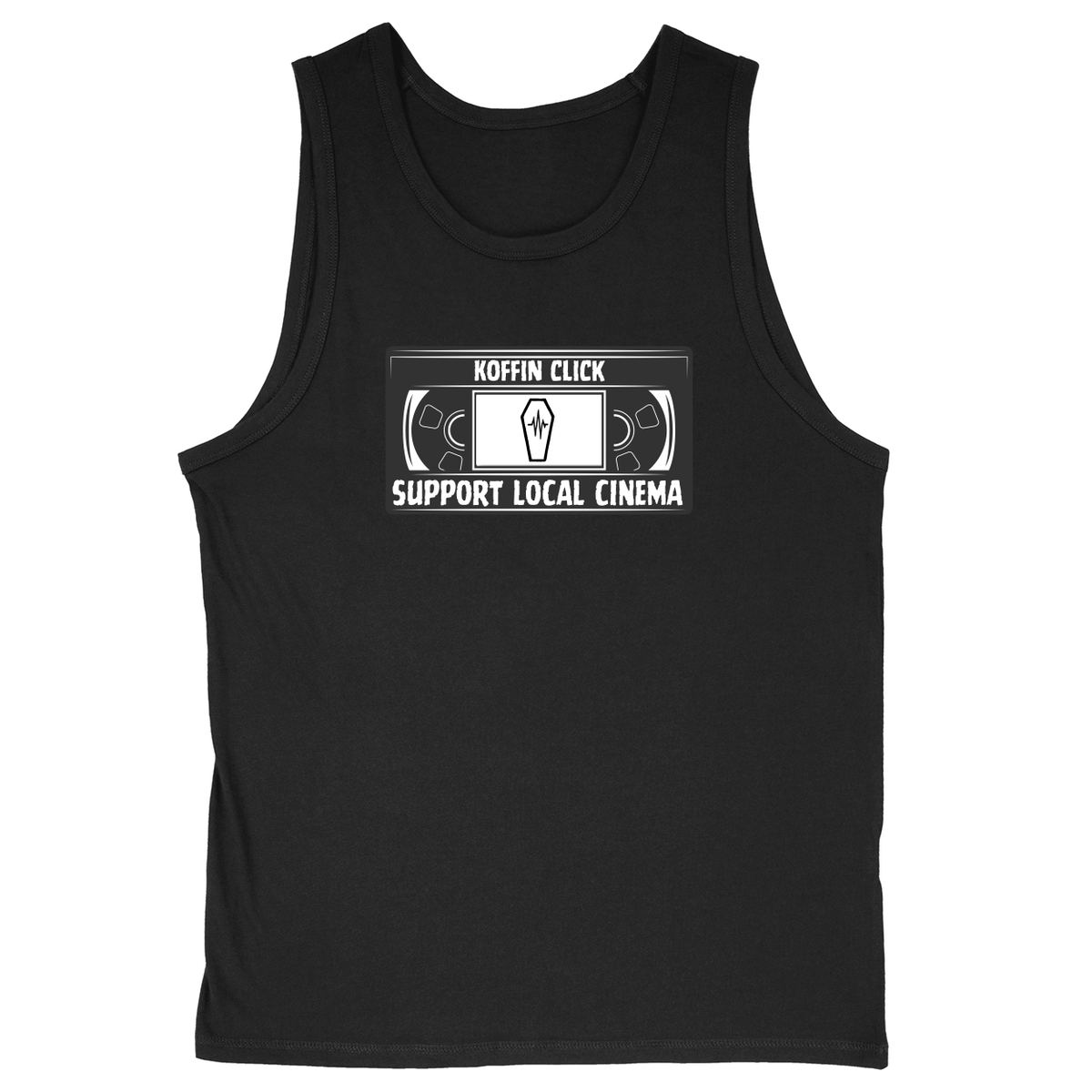 Soft Style Unisex Tank Top - Black - front***Black|||Soft Style Unisex Tank Top