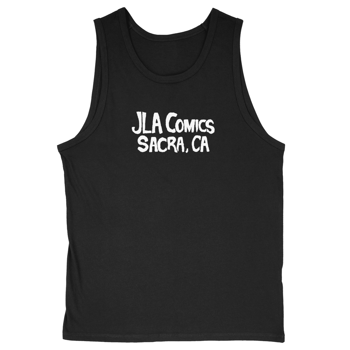 Soft Style Unisex Tank Top - Black - front