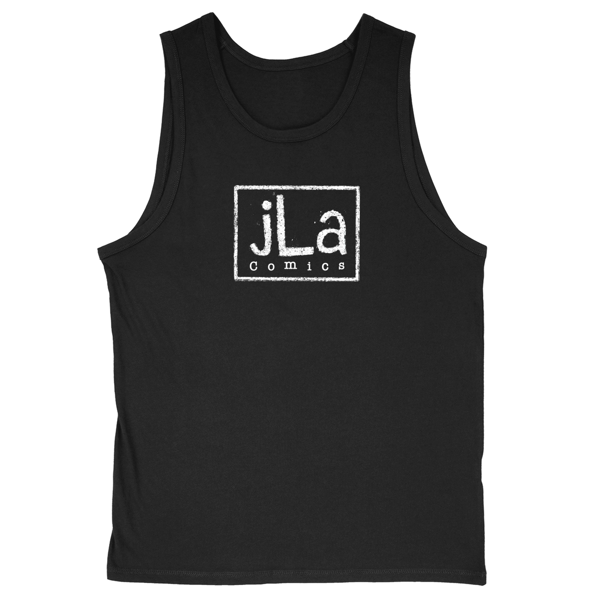 Soft Style Unisex Tank Top - Black - front***Black|||Soft Style Unisex Tank Top