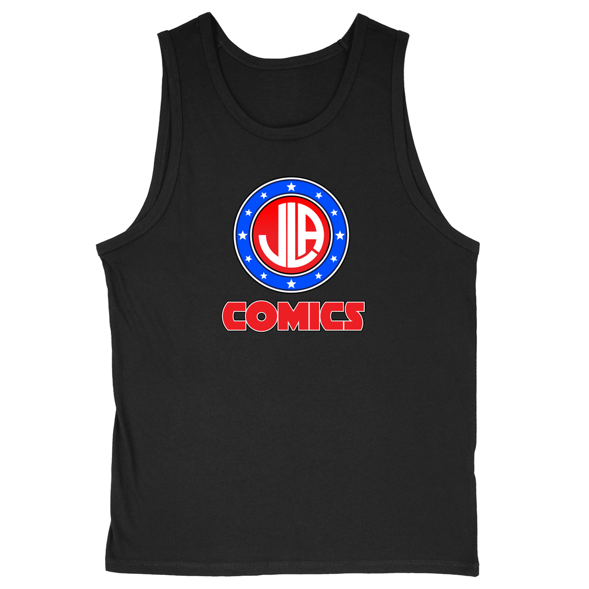 Soft Style Unisex Tank Top - Black - front