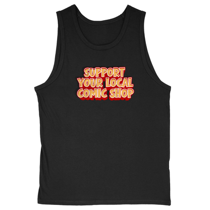 Soft Style Unisex Tank Top - Black - front