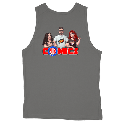 Soft Style Unisex Tank Top - Charcoal - back