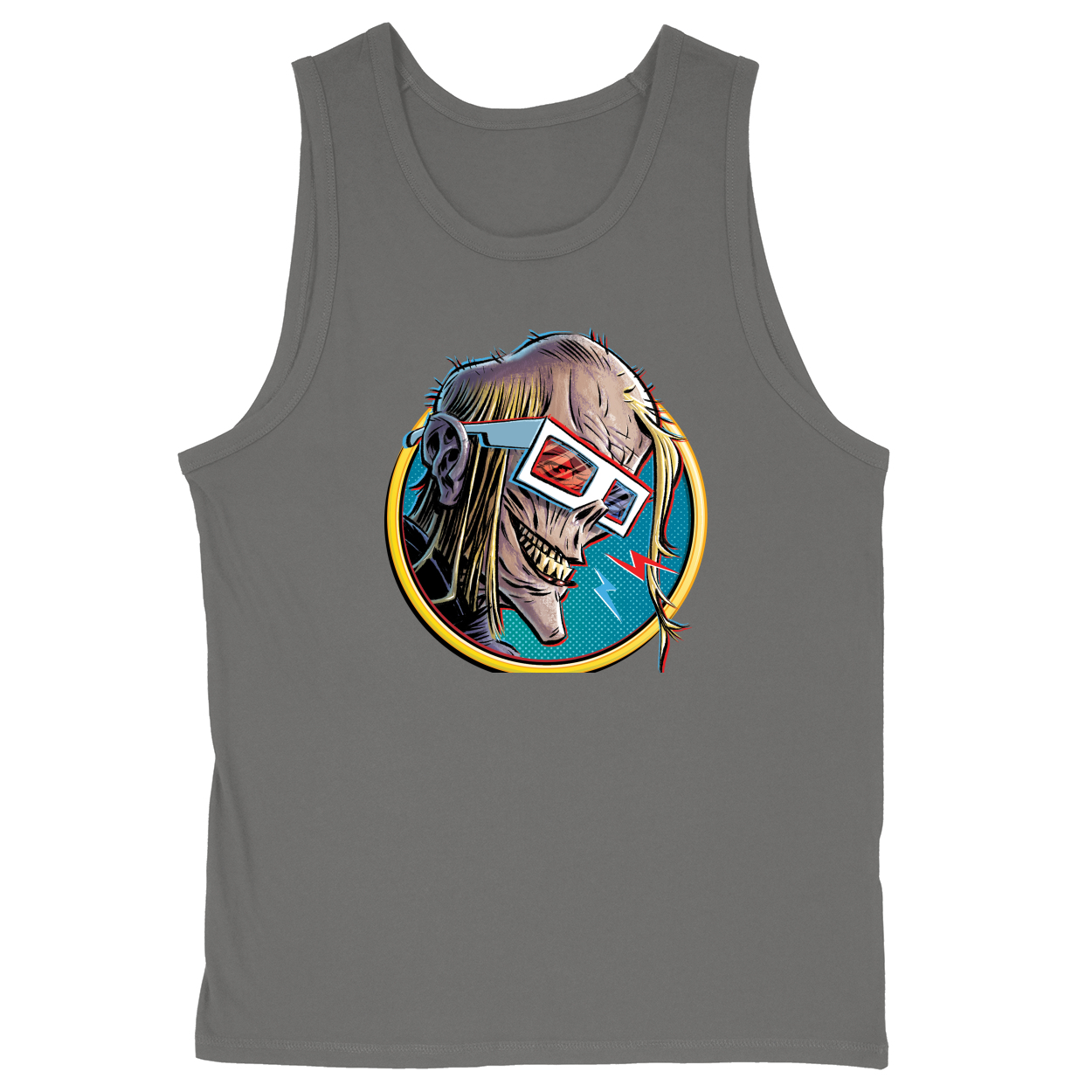 Soft Style Unisex Tank Top - Charcoal - front***Charcoal|||Soft Style Unisex Tank Top