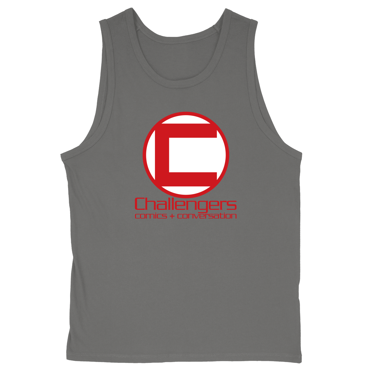 Soft Style Unisex Tank Top - Charcoal - front
