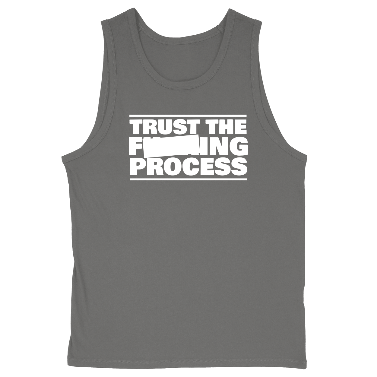 Soft Style Unisex Tank Top - Charcoal - front