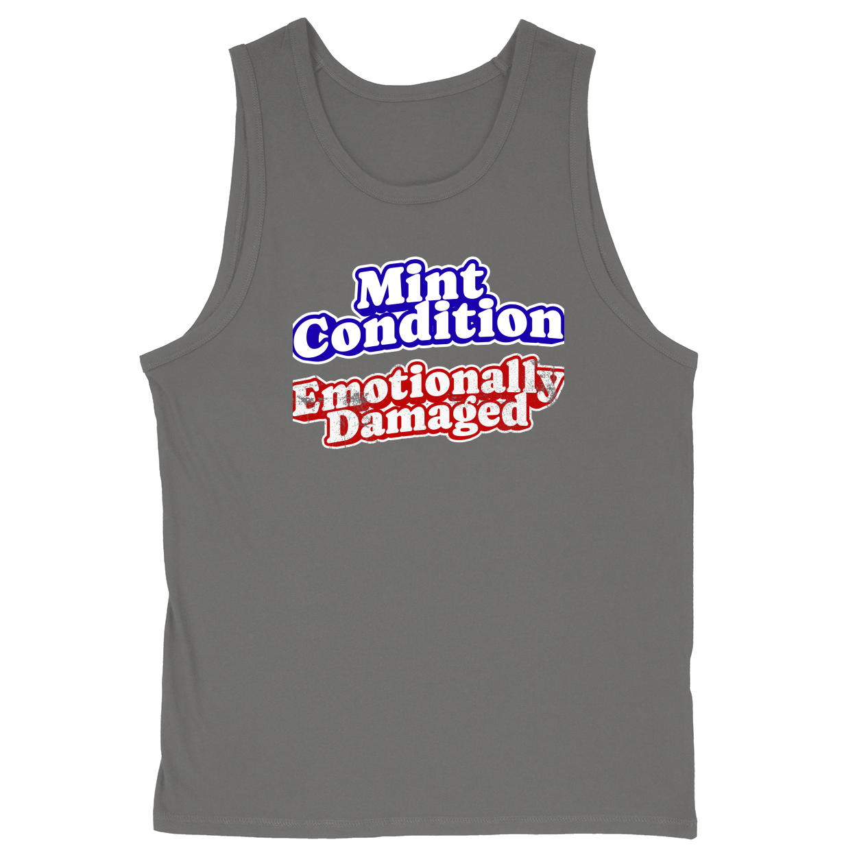 Soft Style Unisex Tank Top - Charcoal - front