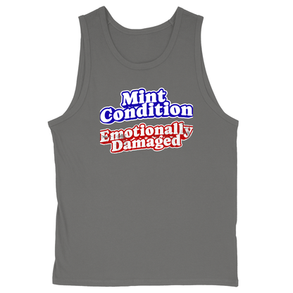 Soft Style Unisex Tank Top - Charcoal - front