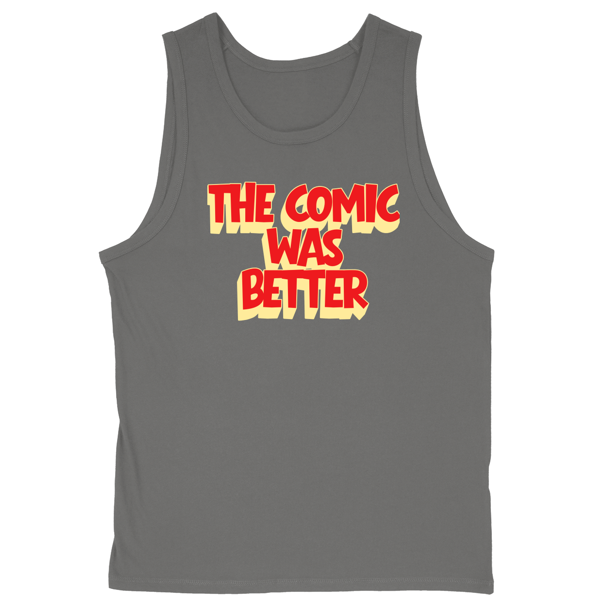 Soft Style Unisex Tank Top - Charcoal - front***Charcoal|||Soft Style Unisex Tank Top