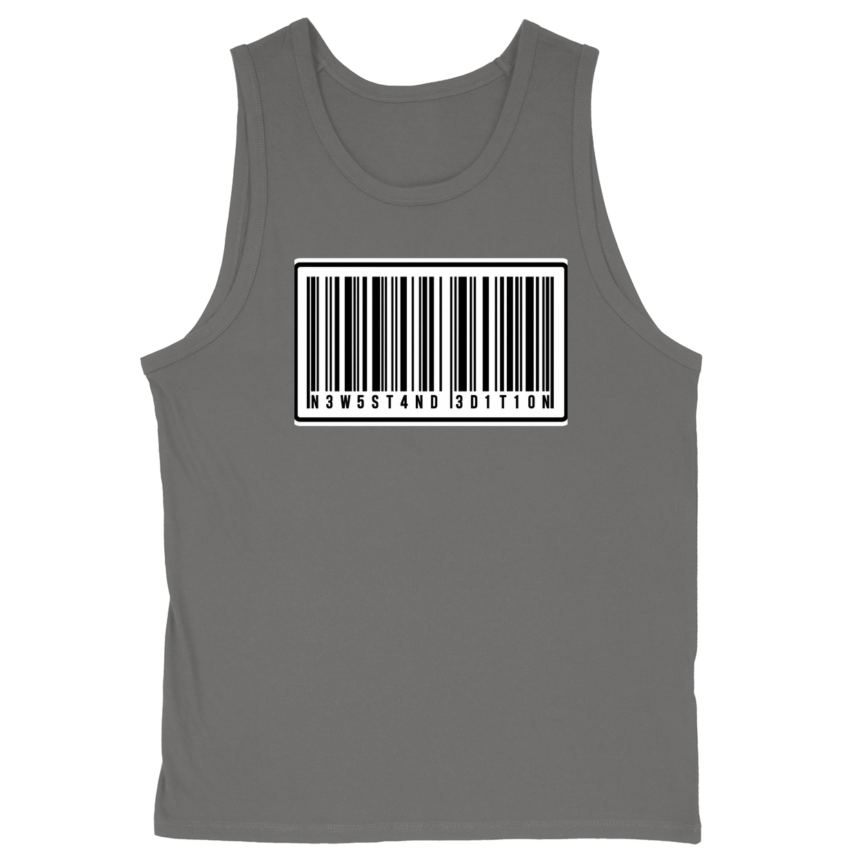 Soft Style Unisex Tank Top - Charcoal - front