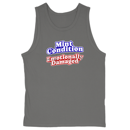 Soft Style Unisex Tank Top - Charcoal - front