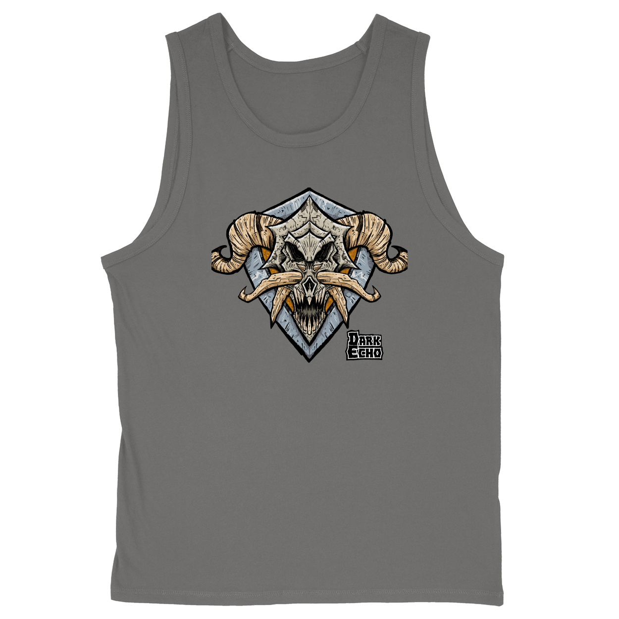 Soft Style Unisex Tank Top - Charcoal - front