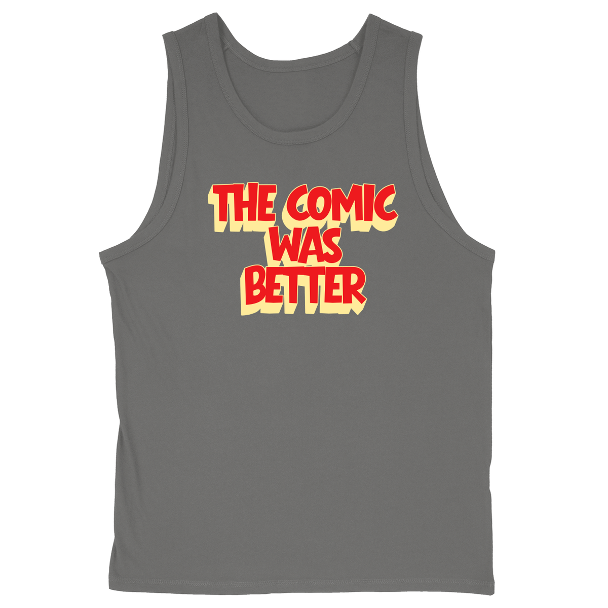 Soft Style Unisex Tank Top - Charcoal - front***Charcoal|||Soft Style Unisex Tank Top