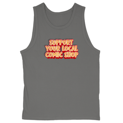 Soft Style Unisex Tank Top - Charcoal - front